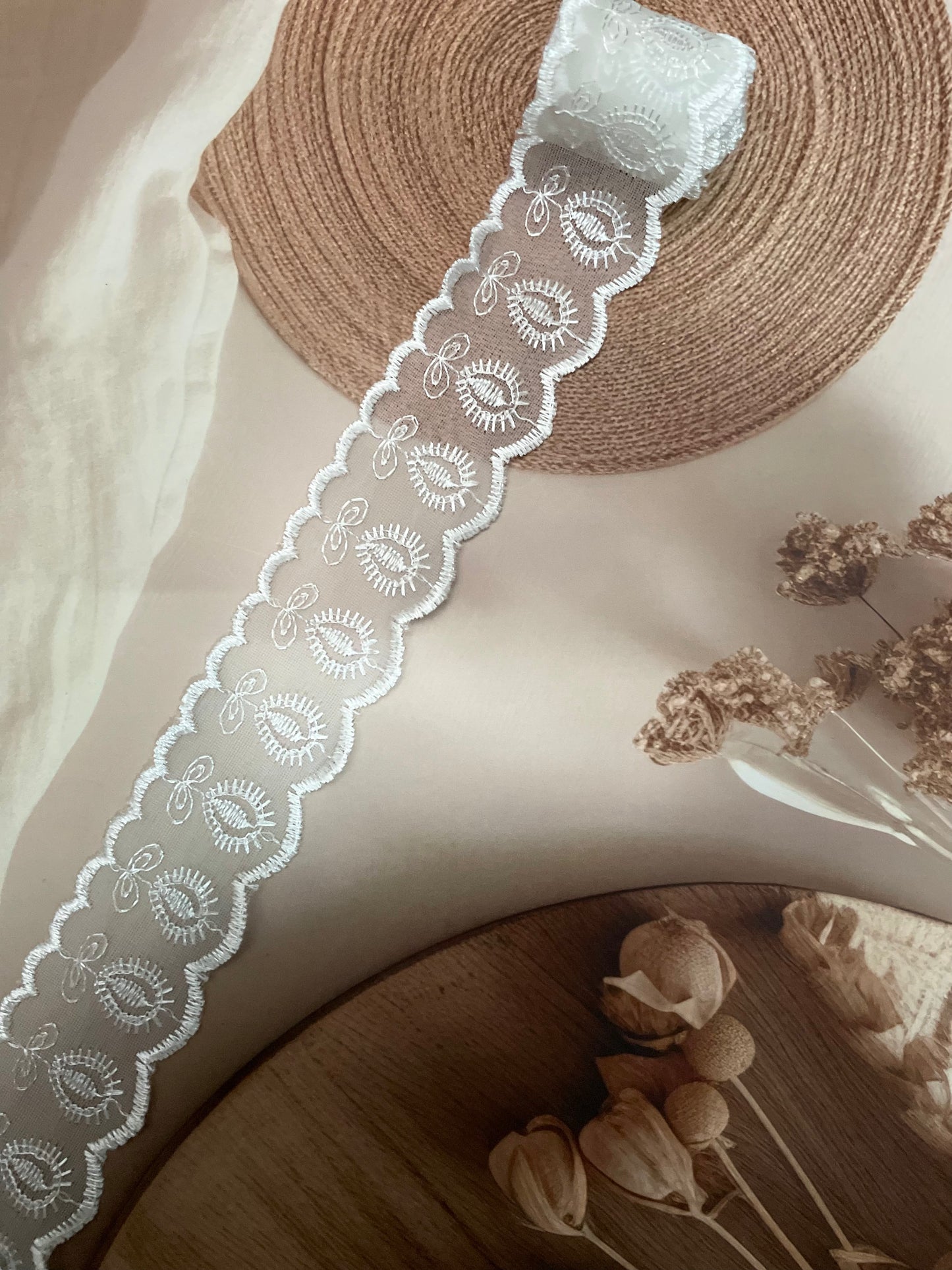 Net Embroidered Laces- 5 cm Width- #LL12NEL0083