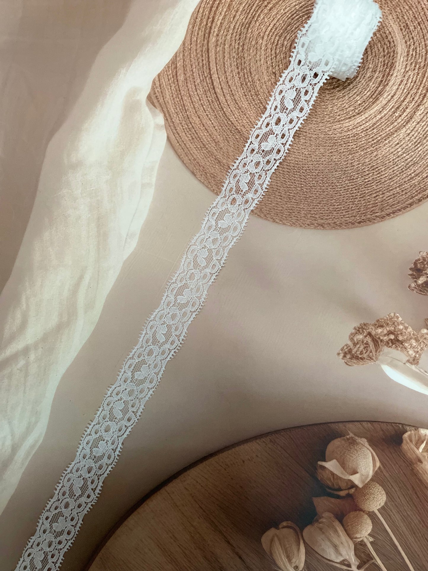 Elastic Lycra Lace โ 2.5 cm Width - #LL6LL0055