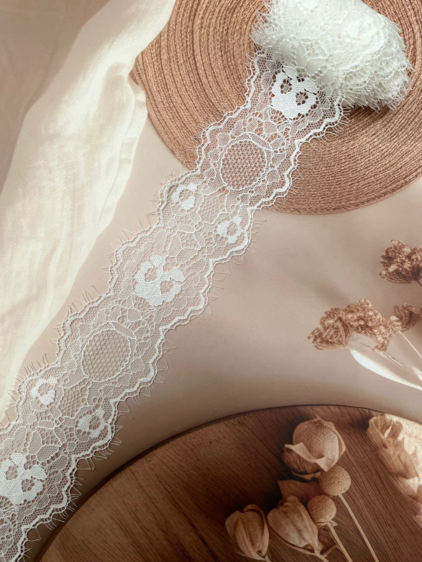 Eyelash chantily Lace โ 7.5 cm Width - #LL18EL0059