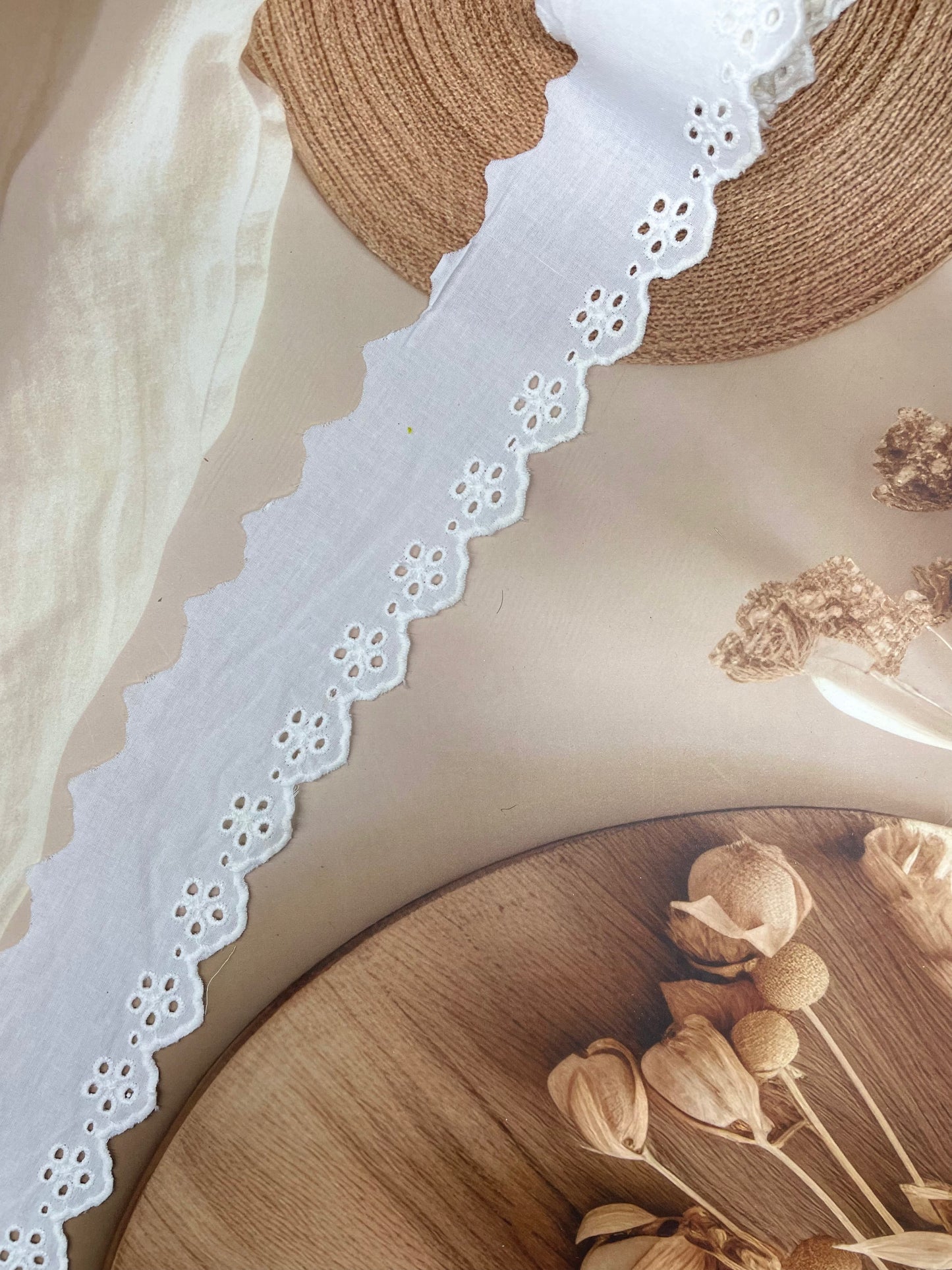 Fabric Embroidered Laces – 5.5 cm Width - #LL10EL0068