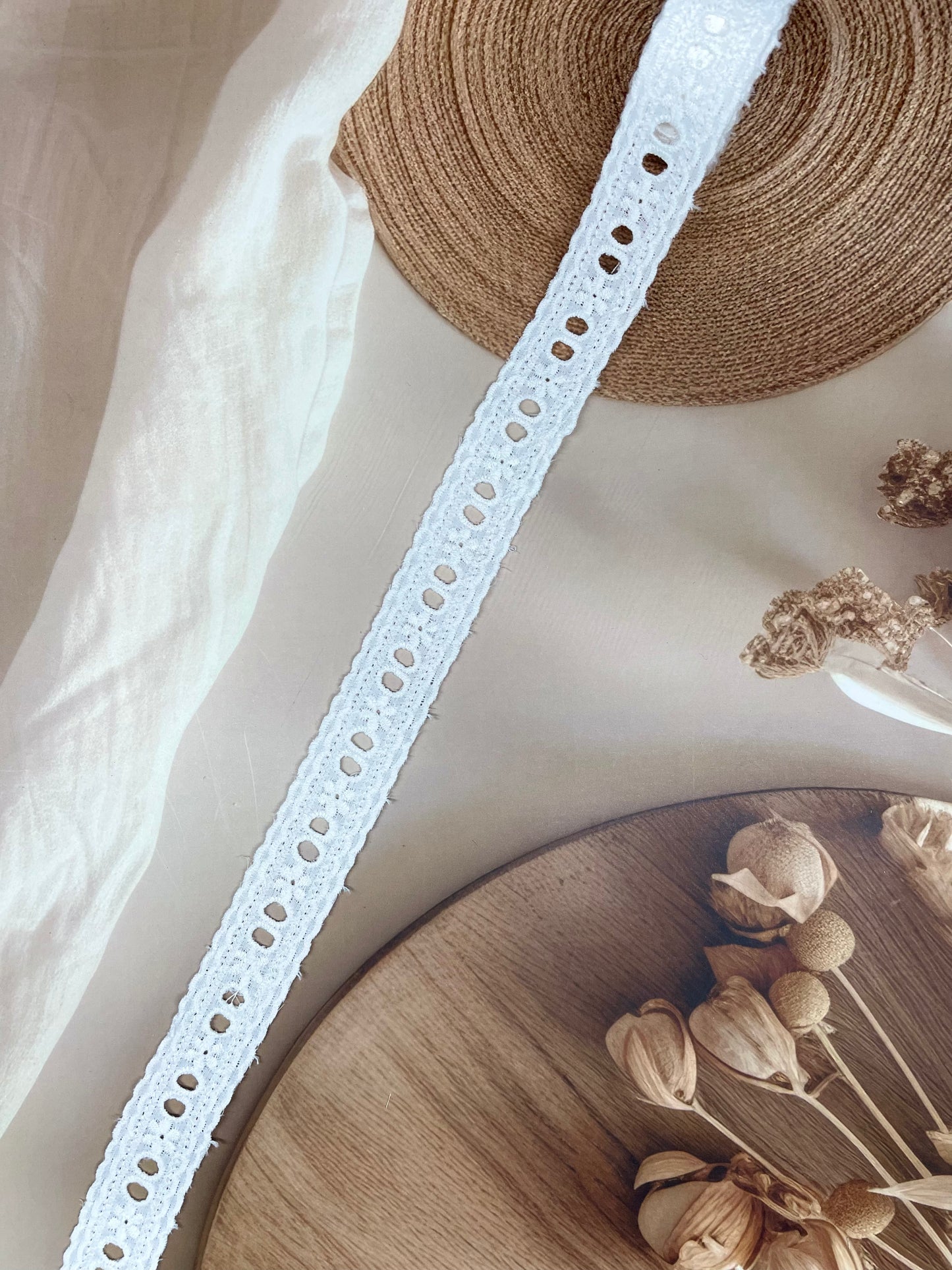 Fabric Embroidered Laces โ 2.8 cm Width - #LL8EL0070