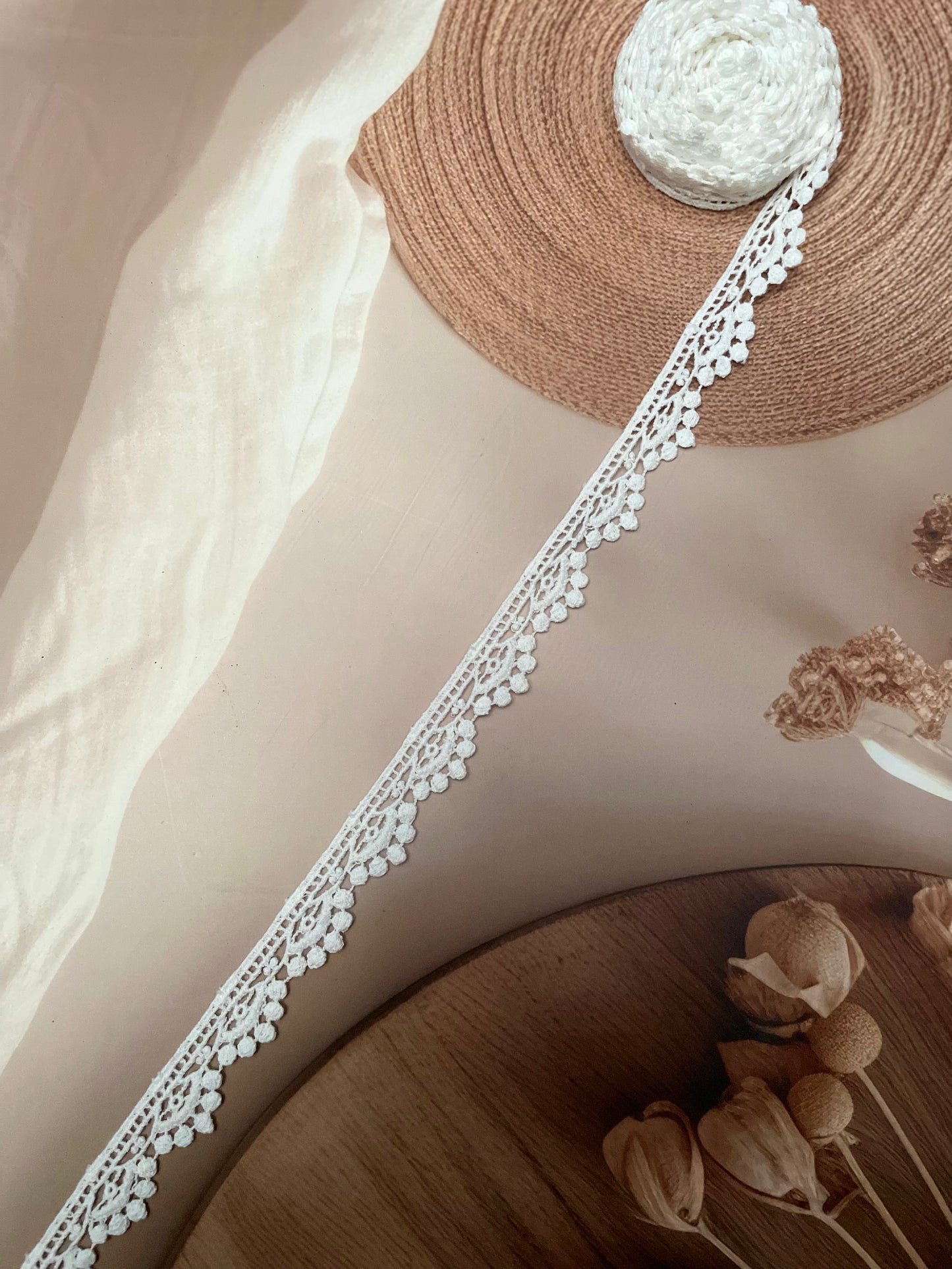 White Chemical Lace – 2 cm Width - #LL13S0003