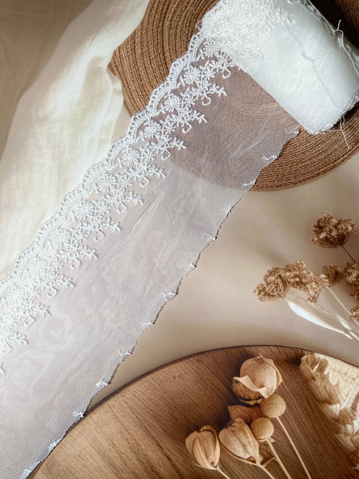 Net Embroidered Laces- 9 cm Width- #LL18NEL0078