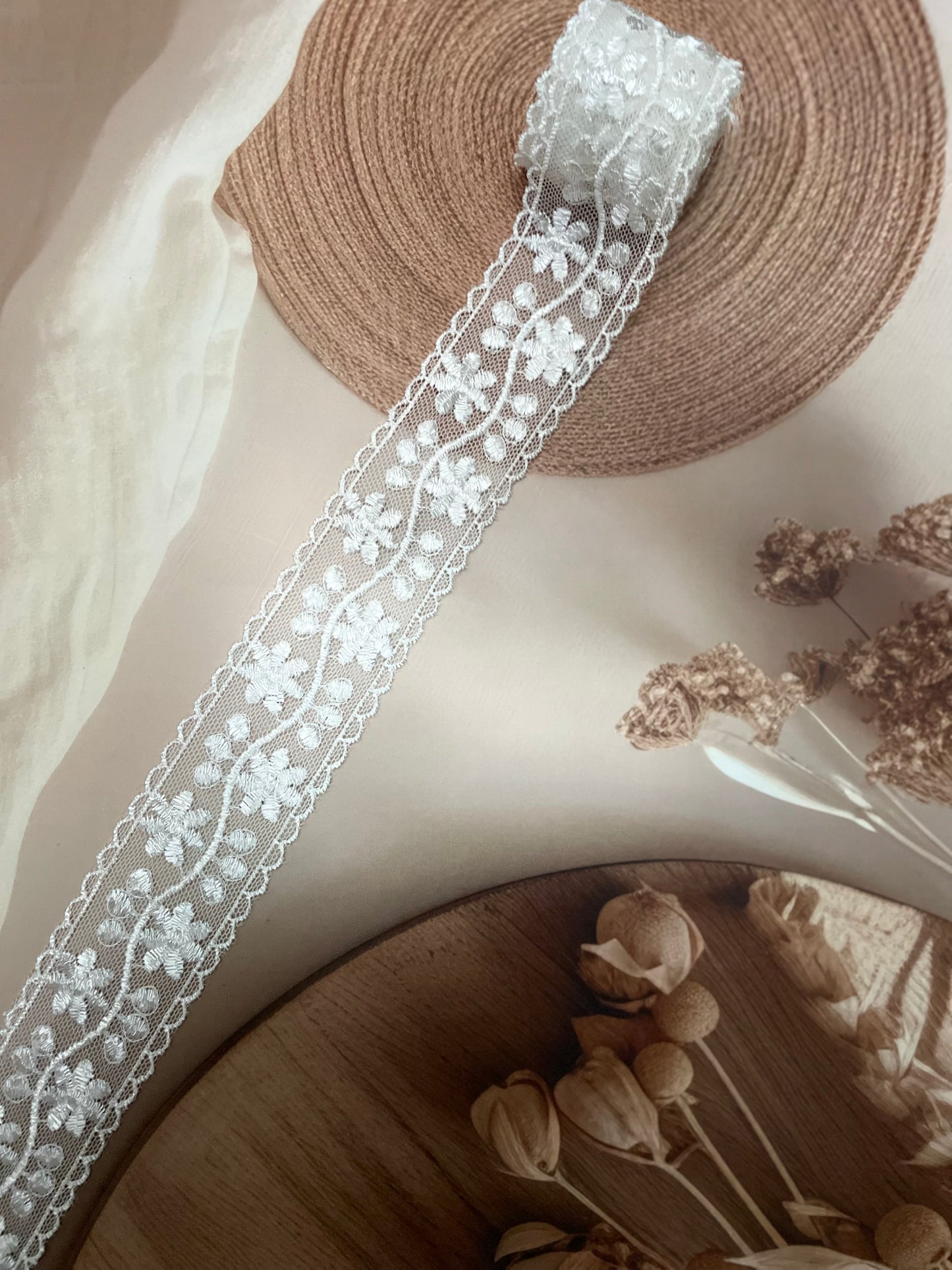 Net Embroidered Laces- 4.5 cm Width- #LL15NEL0084