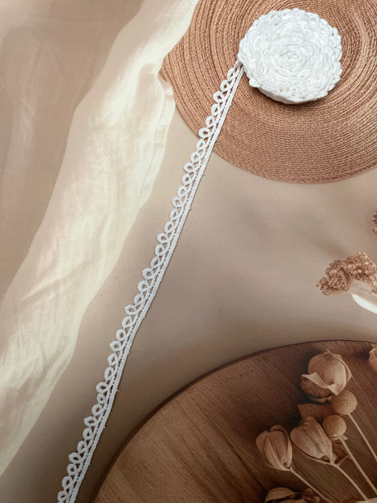 White Chemical Lace – 1.5 cm Width - #LL08S0002