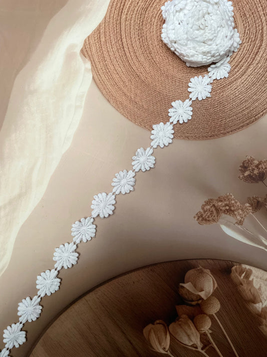 White Chemical Lace – 1.5 cm Width - #LL10S0004