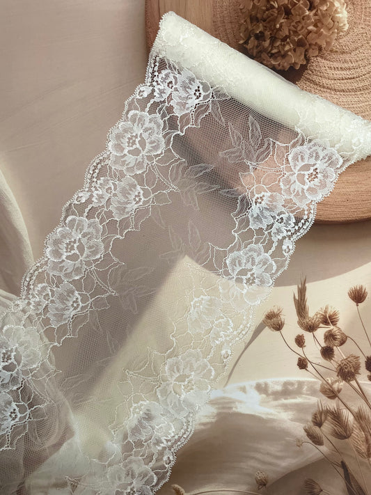 Elastic Lycra Lace – 22 cm Width - #LL30LL0048