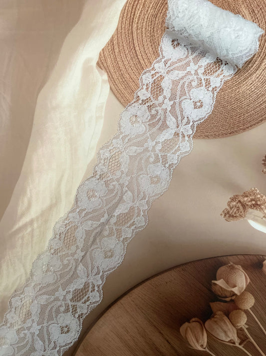 Elastic Lycra Lace – 7.5 cm Width - #LL14LL0057