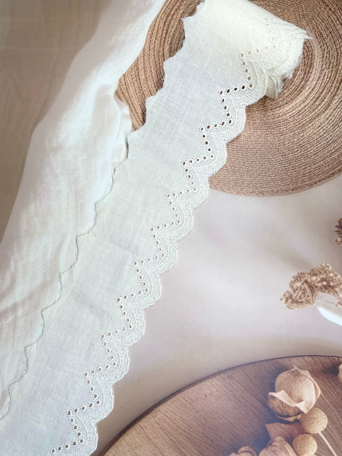 Fabric Embroidered Laces – 6.5 cm Width - #LL15EL0062