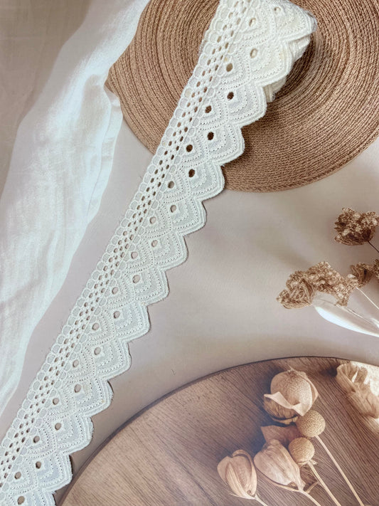 Fabric Embroidered Laces – 5 cm Width - #LL15EL0063