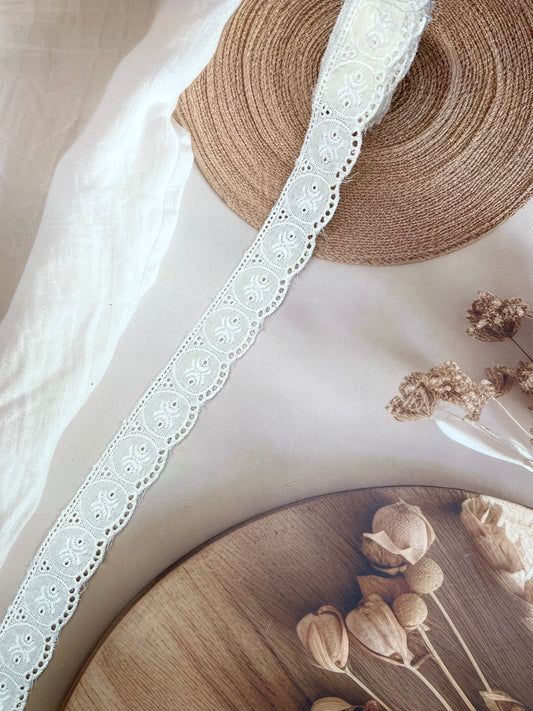 Fabric Embroidered Laces – 3 cm Width - #LL8EL0066