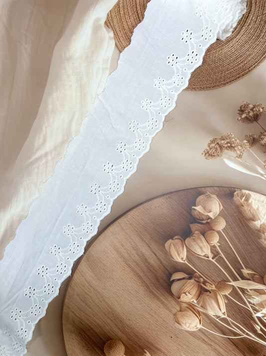 Fabric Embroidered Laces – 8.5 cm Width - #LL18EL0071