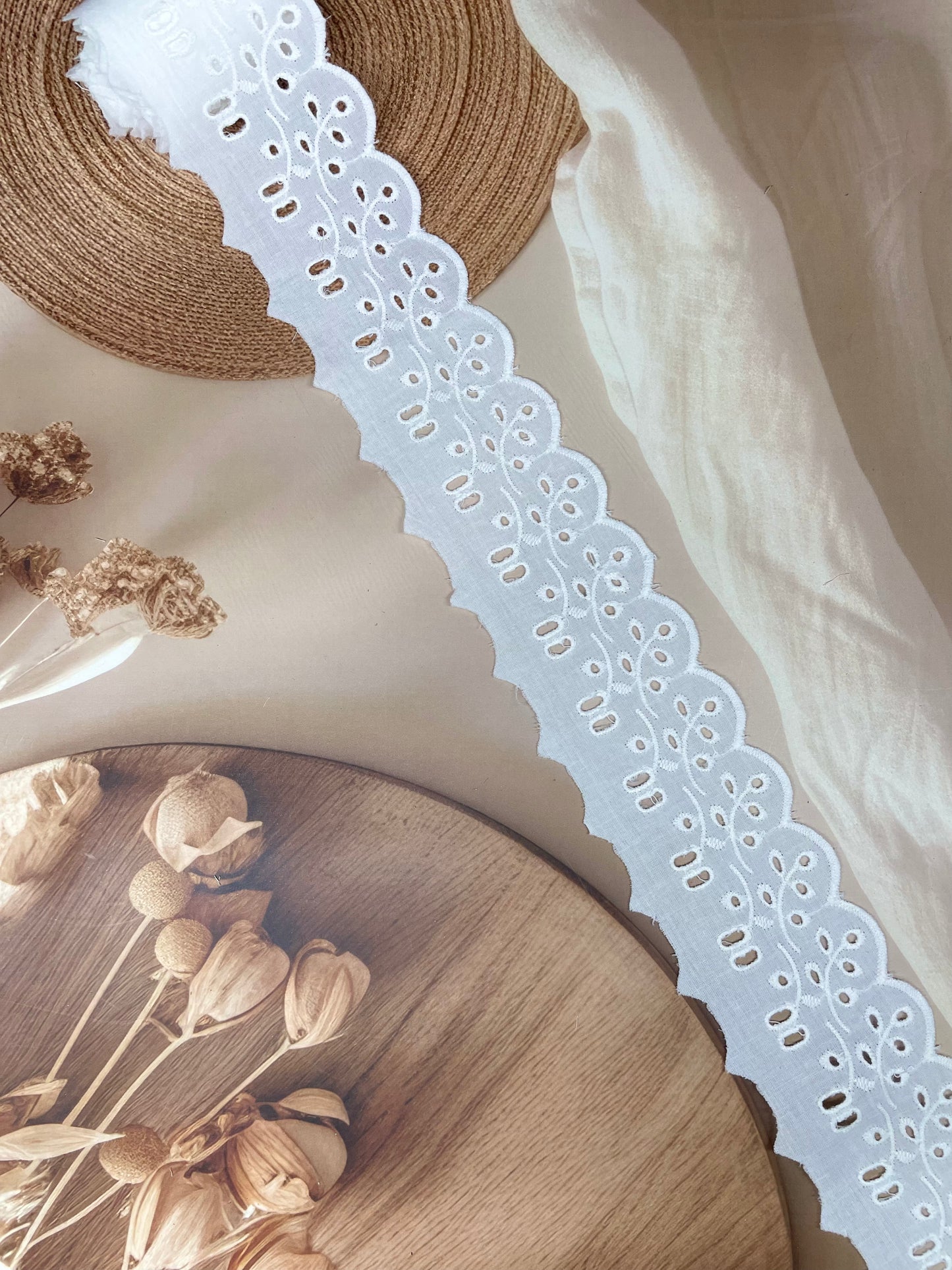 Fabric Embroidered Laces – 6 cm Width - #LL15EL0073